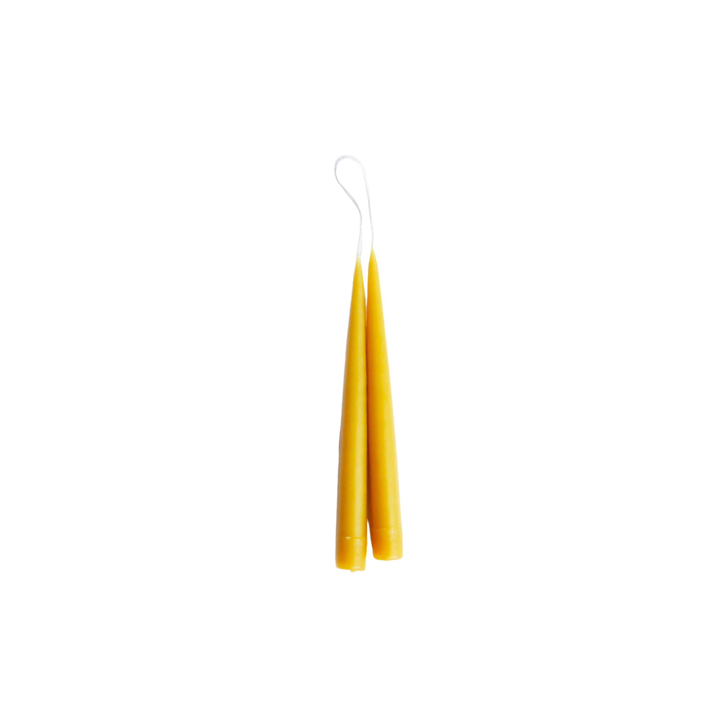 Hand Dipped Beeswax Taper Candle - 9"